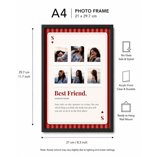 MyTinkly™- Cute Playing Card- Personalised Photo Frame