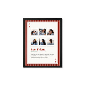 MyTinkly™- Cute Playing Card- Personalised Photo Frame