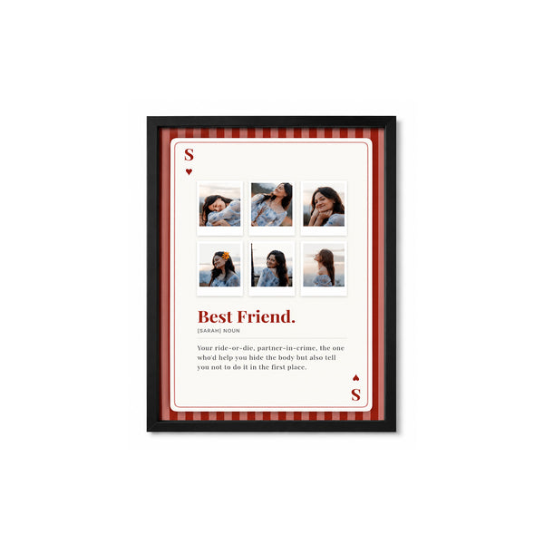 MyTinkly™- Cute Playing Card- Personalised Photo Frame