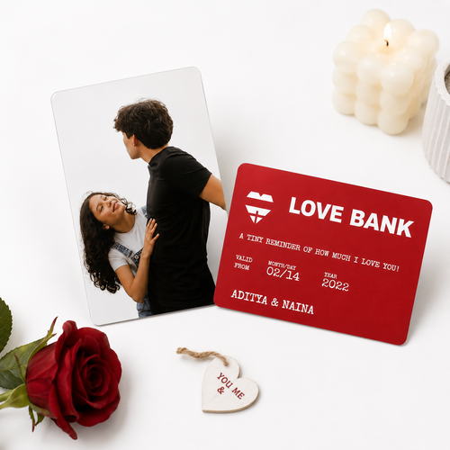 MyTinkly™-Love Bank- Personalised Premium PVC Wallet Card