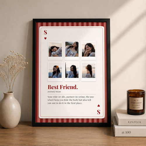 MyTinkly™- Cute Playing Card- Personalised Photo Frame