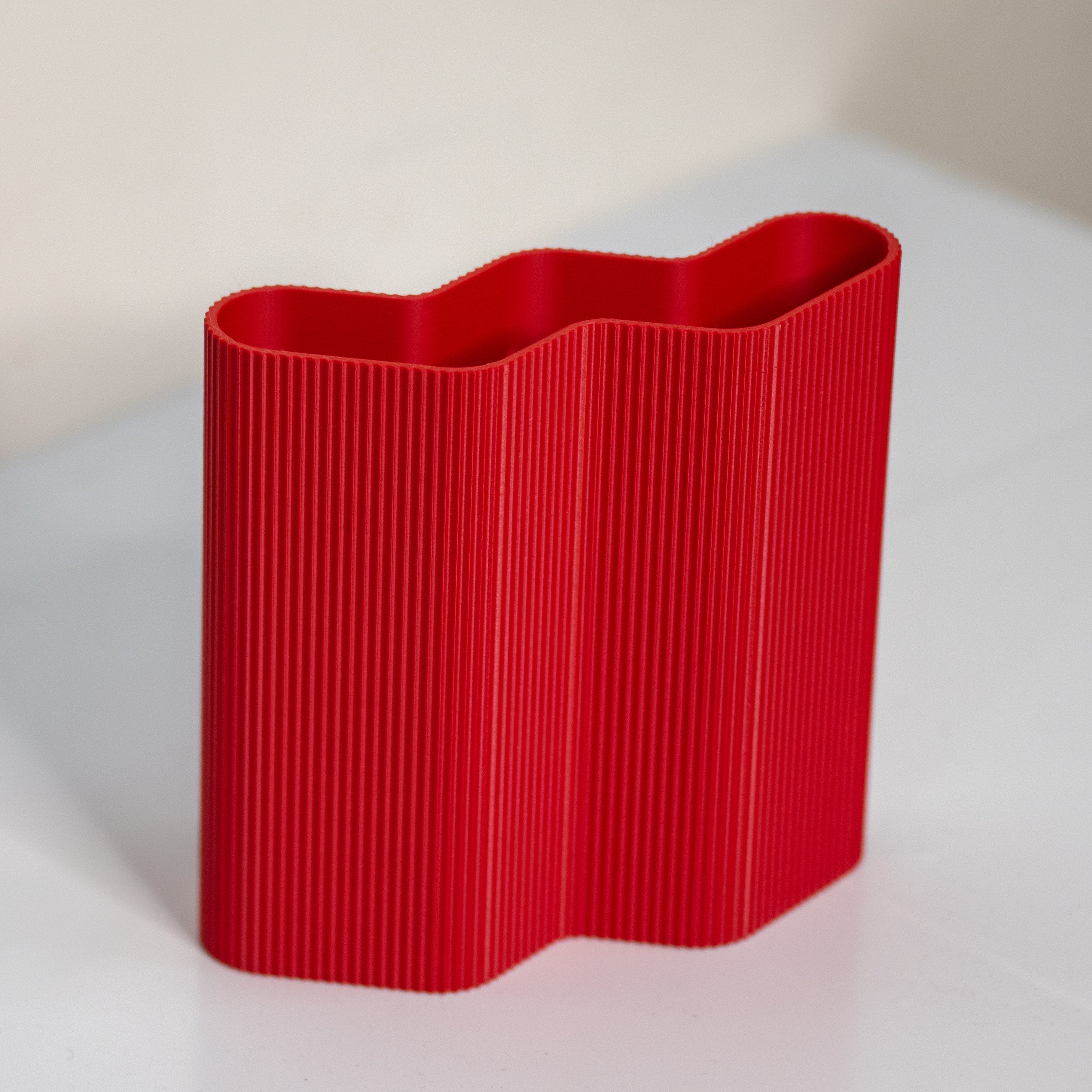 MyTinkly – Zig-Zag Vase | Modern 3D Printed Decorative Flower Vase | Stylish Home & Office Tabletop Decor