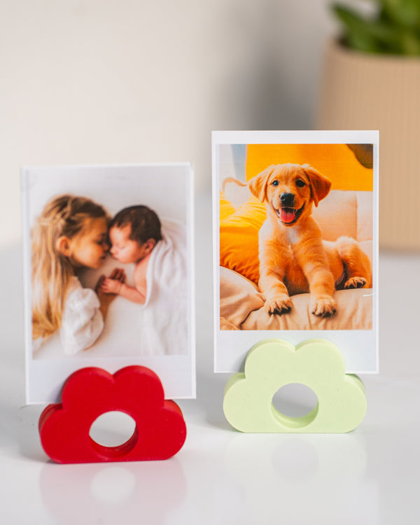 MyTinkly – Cute Cloud Polaroid Holder | Adorable Desk & Room Decor | Perfect Photo Display Stand for Instax & Mini Prints