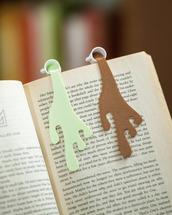MyTinkly – Spilled Coffee Bookmark Set of 2 | 3D Printed Fun & Quirky Page Markers | Perfect Gift for Book Lovers & Students