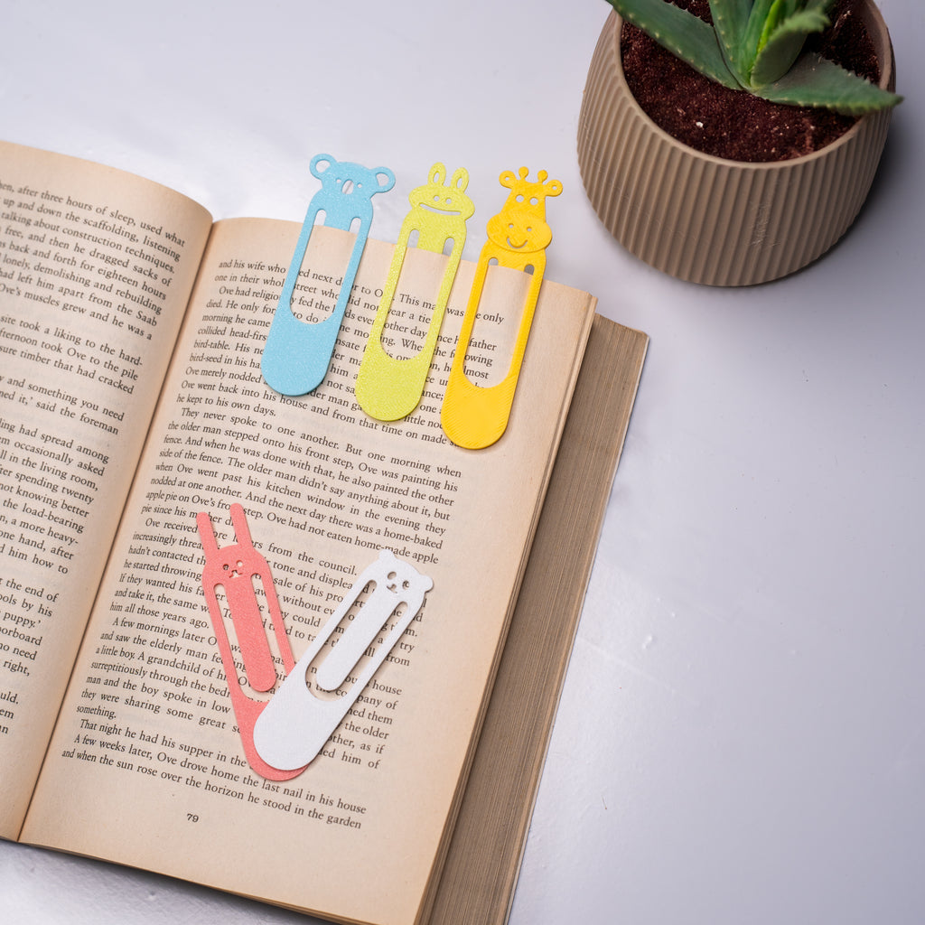 MyTinkly – Cute Animal Bookmark | 3D Printed Fun & Quirky Page Markers | Perfect Gift for Kids, Students & Book Lovers