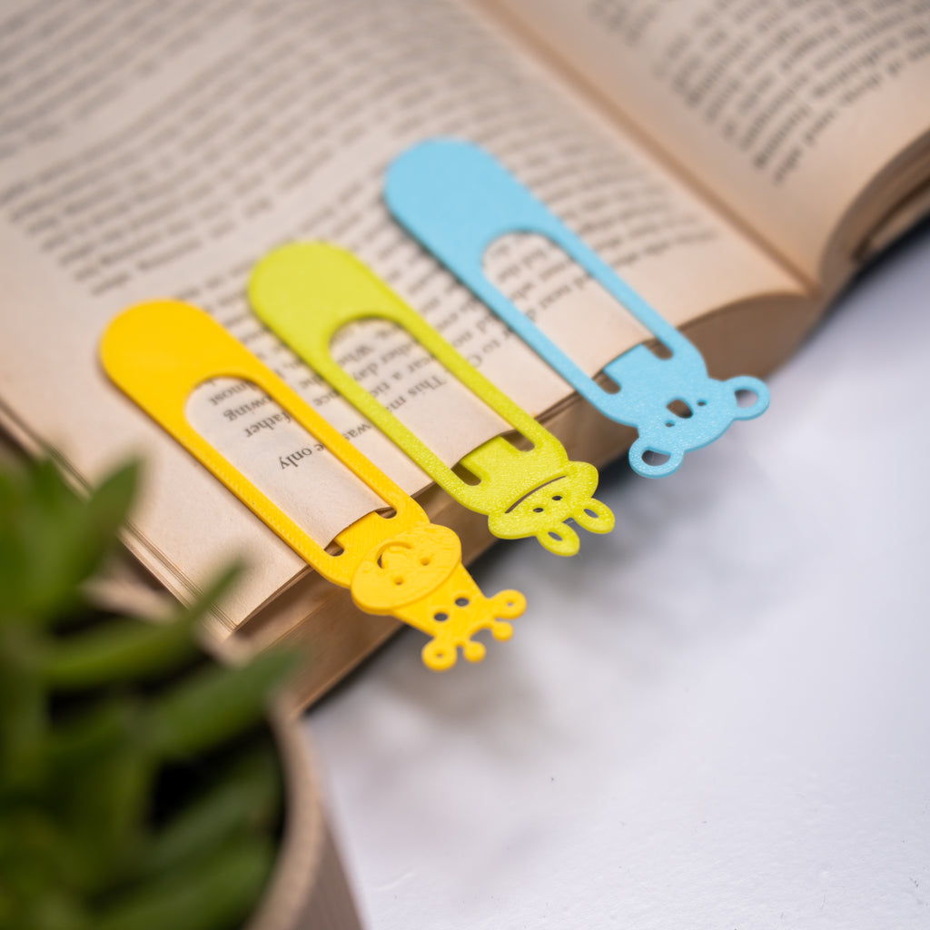 MyTinkly – Cute Animal Bookmark | 3D Printed Fun & Quirky Page Markers | Perfect Gift for Kids, Students & Book Lovers