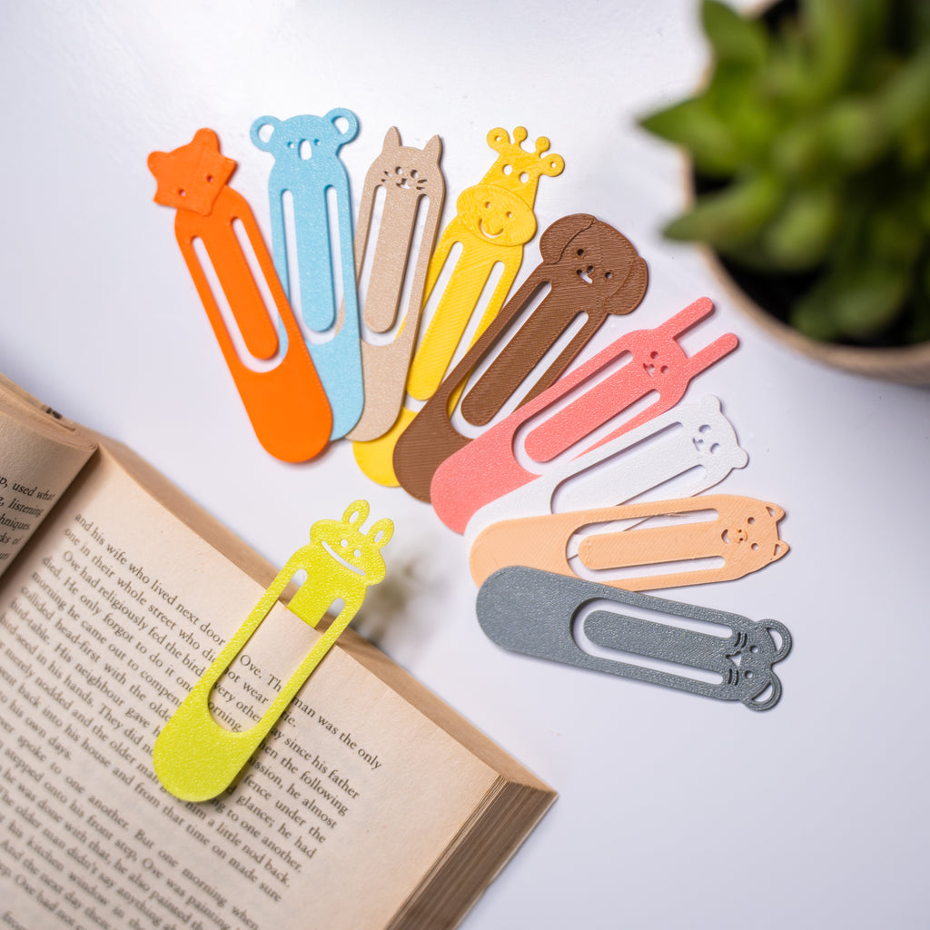 MyTinkly – Cute Animal Bookmark | 3D Printed Fun & Quirky Page Markers | Perfect Gift for Kids, Students & Book Lovers