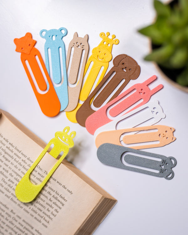 MyTinkly – Cute Animal Bookmark | 3D Printed Fun & Quirky Page Markers | Perfect Gift for Kids, Students & Book Lovers