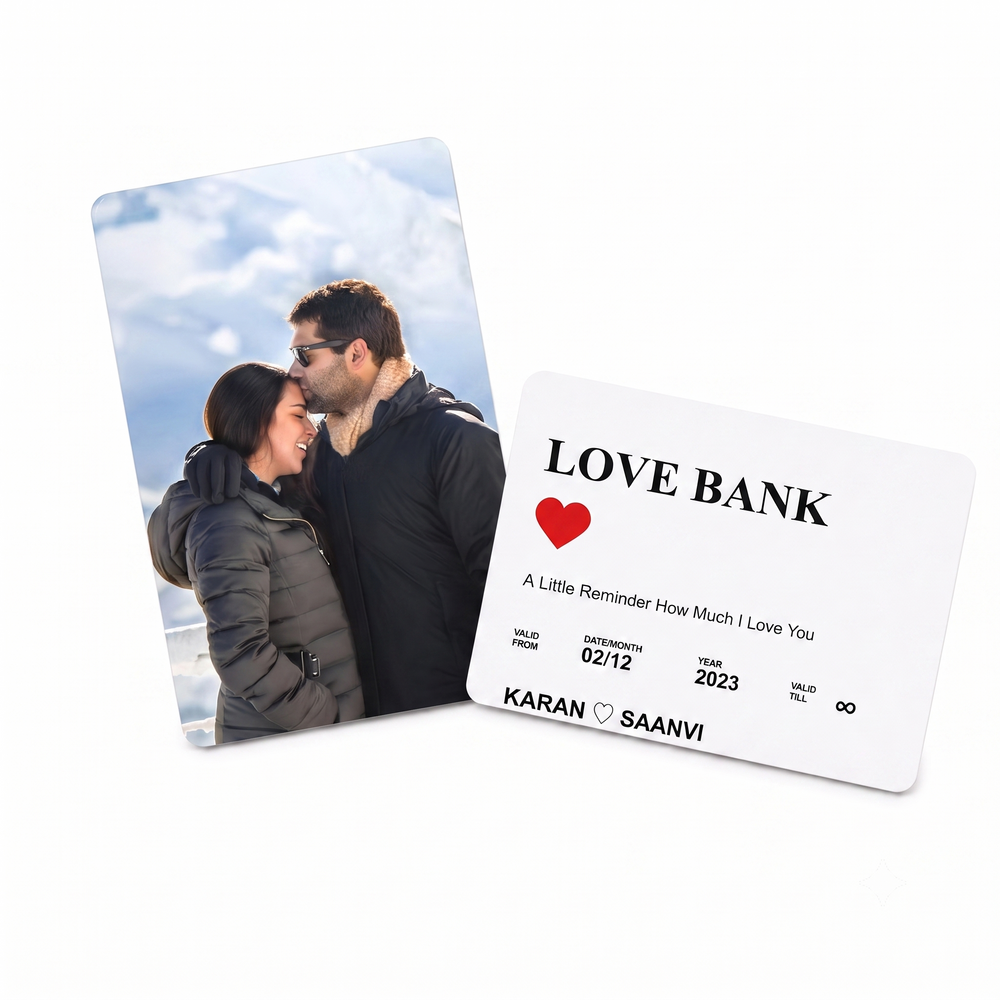 MyTinkly™-Love Bank- Personalised Premium PVC Wallet Card