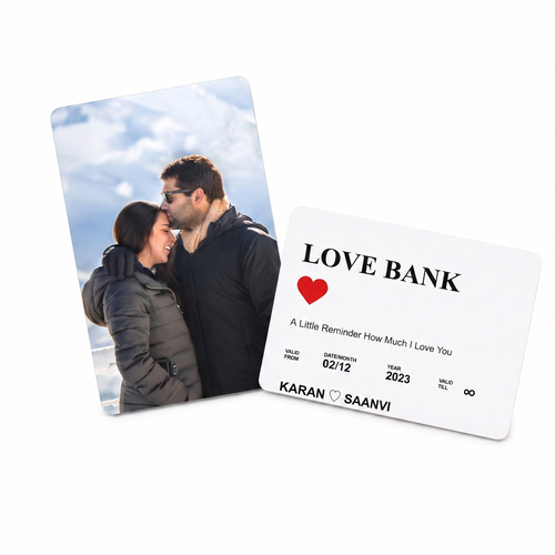 MyTinkly™-Love Bank- Personalised Premium PVC Wallet Card