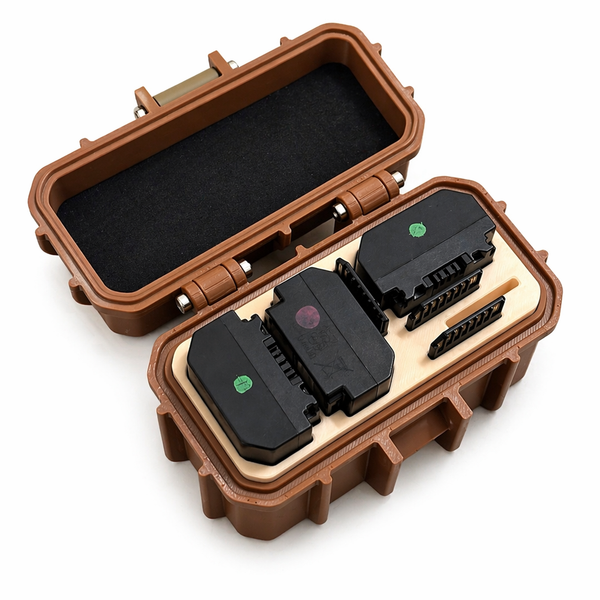 My Tinkly- 3 Slot-Camera Battery + 4 SD Slots| Rugged Style| Battery Storage Case | Customizable