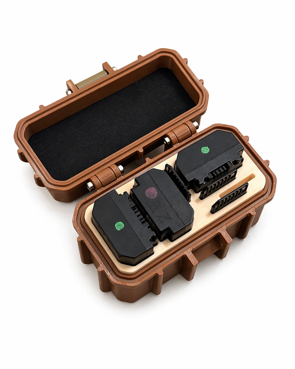 My Tinkly- 3 Slot-Camera Battery + 4 SD Slots| Rugged Style| Battery Storage Case | Customizable