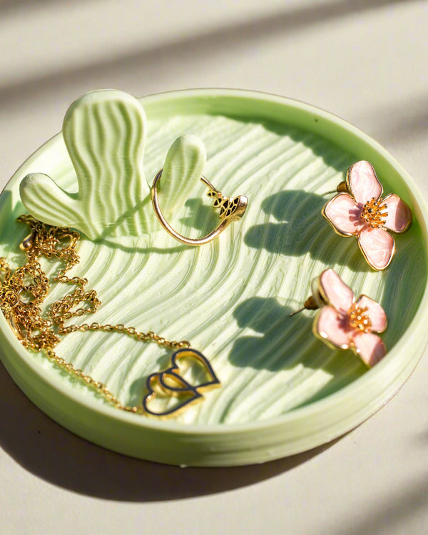 My Tinkly – 3D Printed Cactus Jewelry Tray & Catch-All Organizer | Cute Ring Holder, Trinket Dish for Bedroom